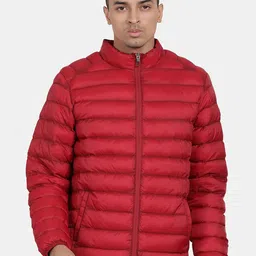 t-base Men Solid Windcheater Puffer Jacket-image-98