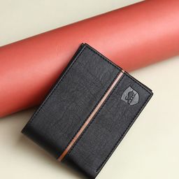SAMTROH Men Textured PU Two Fold Wallet-19