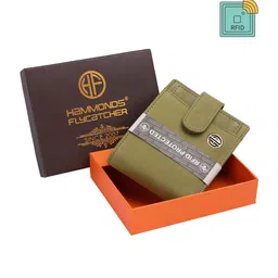 HAMMONDS FLYCATCHER Men Green Leather Two Fold Wallet-image-77