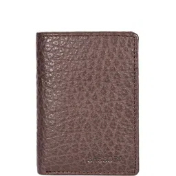Sassora Men Textured RFID Leather Two Fold Wallet-40