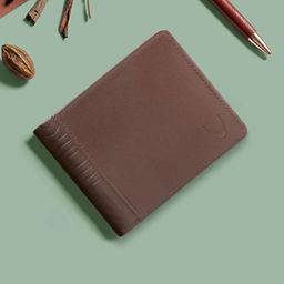 Hidesign Men Brown & Tan Textured Leather Two Fold Wallet-28