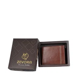 ZEVORA Men Woven Design Leather Two Fold Wallet-picture-36