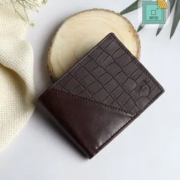 SAMTROH Men Brown Textured PU Two Fold Wallet-20
