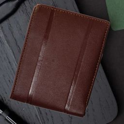 Mast & Harbour Brown Striped Two Fold Wallet-image-3