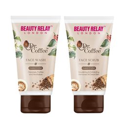 BeautyRelay London Dr. Coffee Face Wash & Face Scrub 180g each - Buy 1 Get 1 Free-7