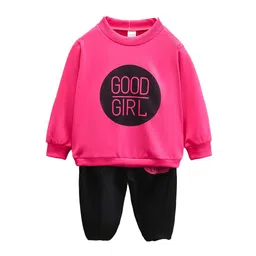 StyleCast Girls Fuchsia Printed T-shirt with Pyjamas-image-30