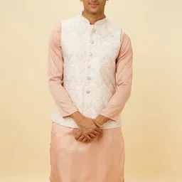 Manyavar Ethnic Motifs Woven Design Nehru Jacket-12