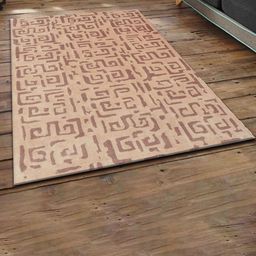 PRESTO Beige & Mouse Hand Tufted Wool Anti-Skid Carpet-picture-1