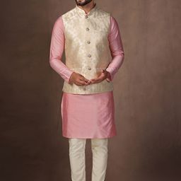 KISAH Regular Kurta With Trouser & Jacket-picture-45