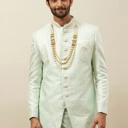 Manyavar Brocade Woven-Designed Sherwani Set-picture-38