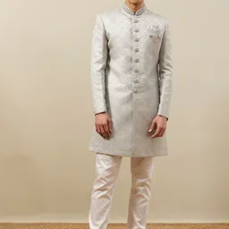 Manyavar Self Design Indo Western Set-picture-37