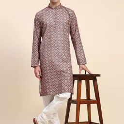 Enciger Men Embroidered Regular Kurta with Churidar-31