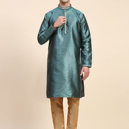 Enciger Men Ethnic Motifs Regular Kurta with Churidar-29