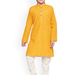 BAESD Boys Ethnic Motifs Printed Regular Kurta with Pyjamas-32