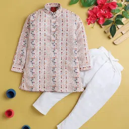 Jeetethnics Boys Printed Regular Kurta with Pyjamas-16