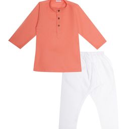 BAESD Boys Mandarin Collar Straight Kurta With Pyjamas-37