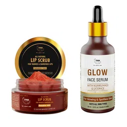 TNW the natural wash Set of All Natural Lip Scrub & Glow Face Serum-27