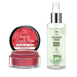 TNW the natural wash Set of Tunnel Of Love Lip Tint 5 g & Cucumber Toner 100 ml-14