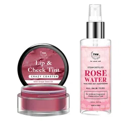 TNW the natural wash Set of Crazy Coster Lip & Cheek Tint 5g & Rose Water Toner 200ml-30