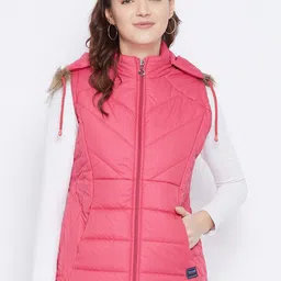 VERO AMORE Women Pink Insulator Outdoor Padded Jacket-image-61