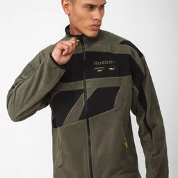 Reebok Unisex CL Q1 Vector Colorblocked Zip-Up Jackets-picture-43