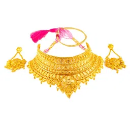 Manikya Gold Plated Bridal Jewellery Set-image-16