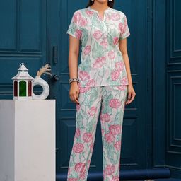 BAESD Printed Pure Cotton Top With Trouser Co-Ords-picture-15
