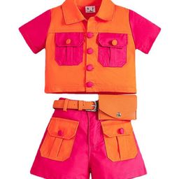 StyleCast x Revolte Girls Colourblocked Shirt with Shorts-image-58