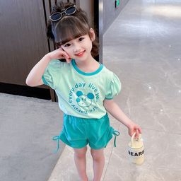 StyleCast x Revolte Girls Blue Printed Top with Shorts-picture-10