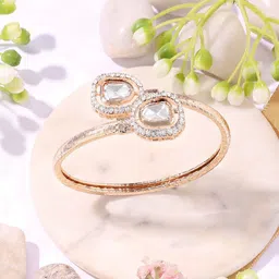 AMI Women Gold-Plated Kada Bracelet-image-17