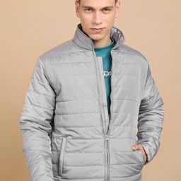 HIGHLANDER Mock Collar Padded Jacket-image-43