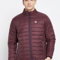 Duke Men Maroon Puffer Jacket-image-63