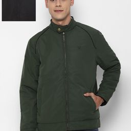 Allen Solly Men Black Solid Reversible Padded Jacket-image-85