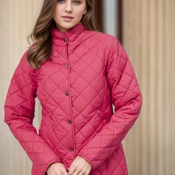 RARE Stand Collar Lightweight Padded Jacket-8