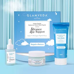 GLAMVEDA 3-Pcs 1% Copper Peptide Range Advance Age Support Skincare with Hyaluronic Acid-8