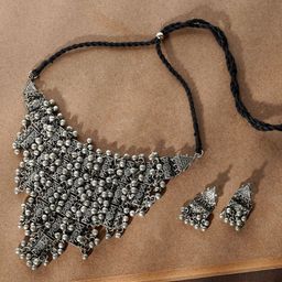 TEEJH Oxidized Jewellery Set-45