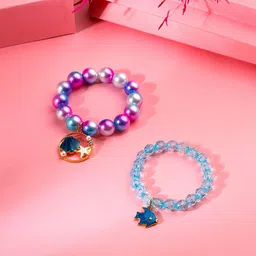 Melbees by Yellow Chimes Girls Set Of 2 Beaded Elasticated Bracelet-43
