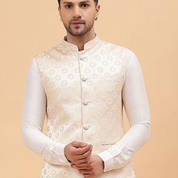 See Designs Woven Design Jacquard Nehru Jackets-image-40