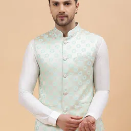See Designs Woven Design Jacquard Nehru Jackets-picture-24
