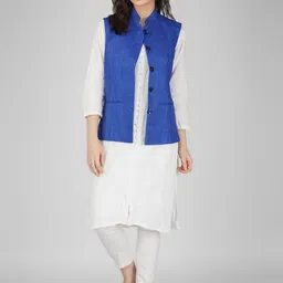 Vastraa Fusion Waistcoat Nehru Jacket-image-75