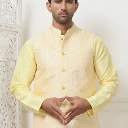Anouk Woven Design Nehru Jackets-31