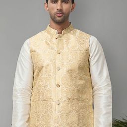 Anouk Woven Design Nehru Jacket-9