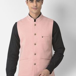 Turtle Men Solid Nehru Jacket-50