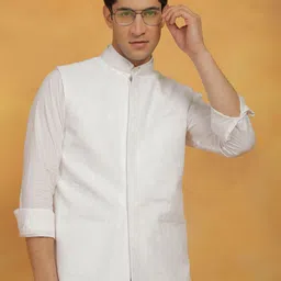 VASTRAMAY Embroidered Nehru Jacket-picture-32