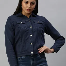 SHOWOFF Spread Collar Denim Jacket-picture-19