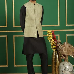 Anouk Embroidered Regular Sequinned Kurta & Pyjamas image 1