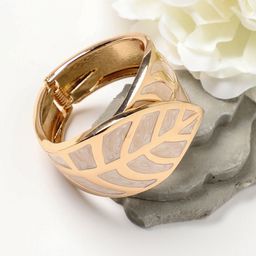 DressBerry Gold-Toned Gold-Plated Cuff Bracelet-27
