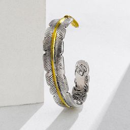 JOKER & WITCH Men Silver-Plated Cuff Bracelet-picture-7