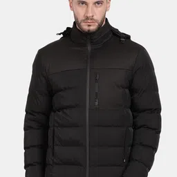 t-base Mock Collar with Detachable Hooded Insulator Puffer Jacket-image-30
