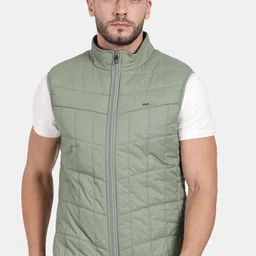 t-base Mock Collar Windcheater Puffer Jacket-1